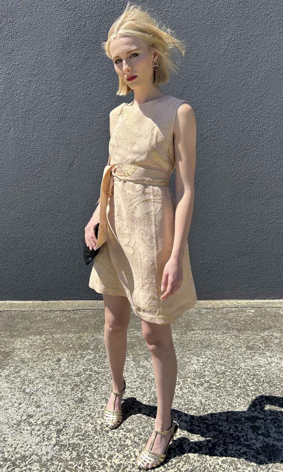 hoss  Silk Laura Dress - Apricot Gold