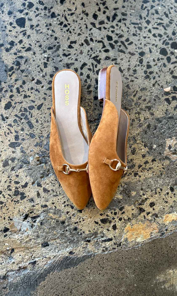 Tan mules best sale