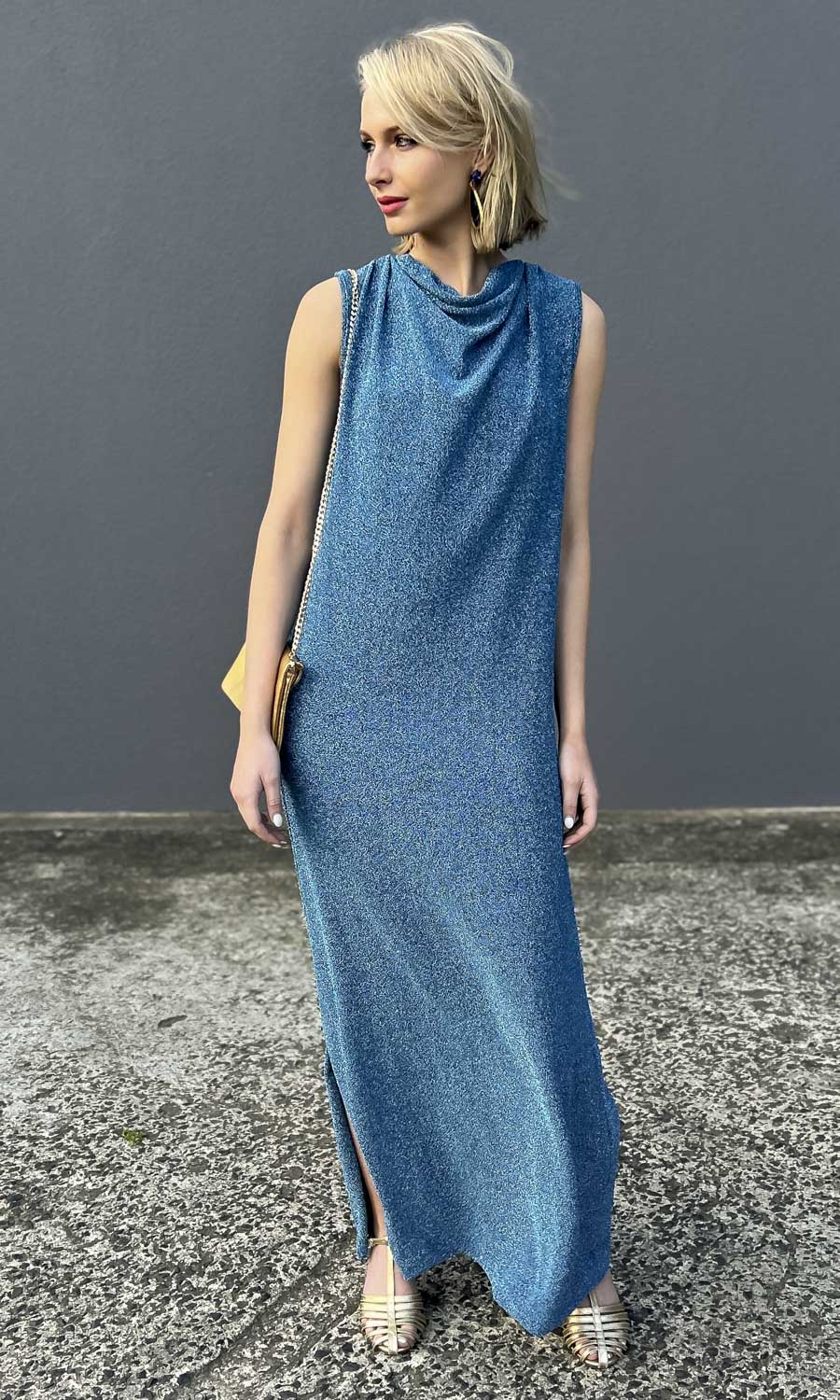 hoss Veronica Cowl Maxi - Sapphire