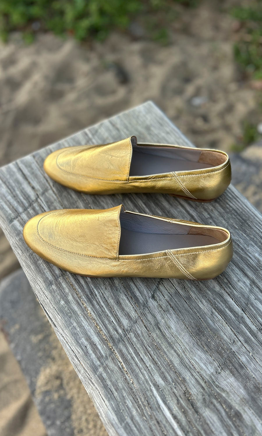 HOSS Leather Loafer - Soft Gold