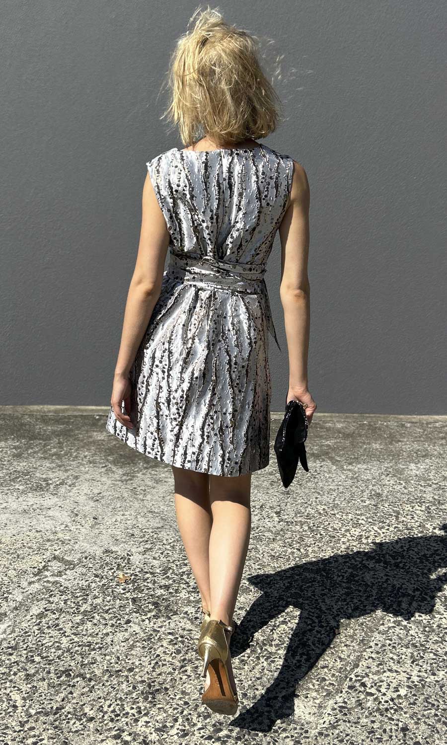 hoss Babette Silk Dress -  Gunmetal