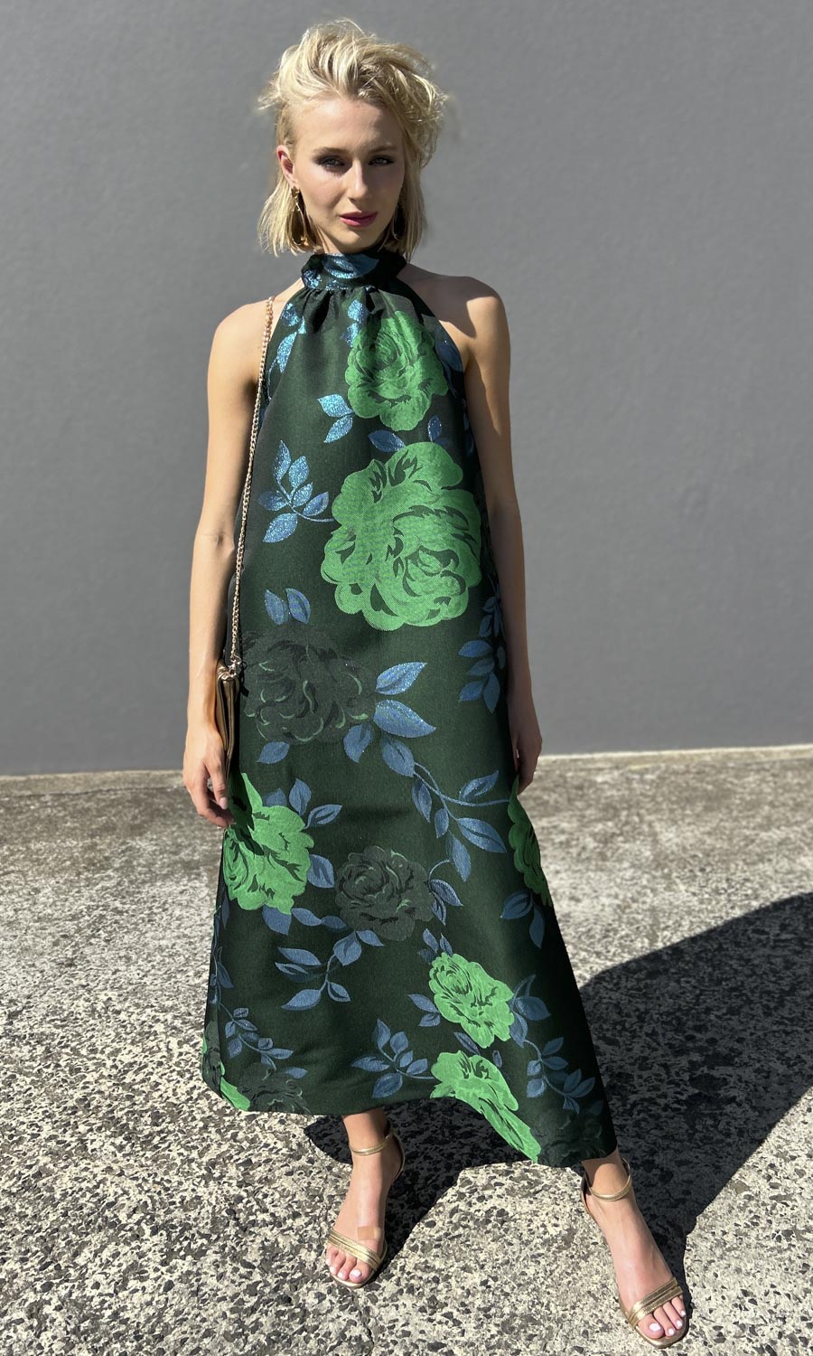 hoss Montreal Dress - Green/Blue