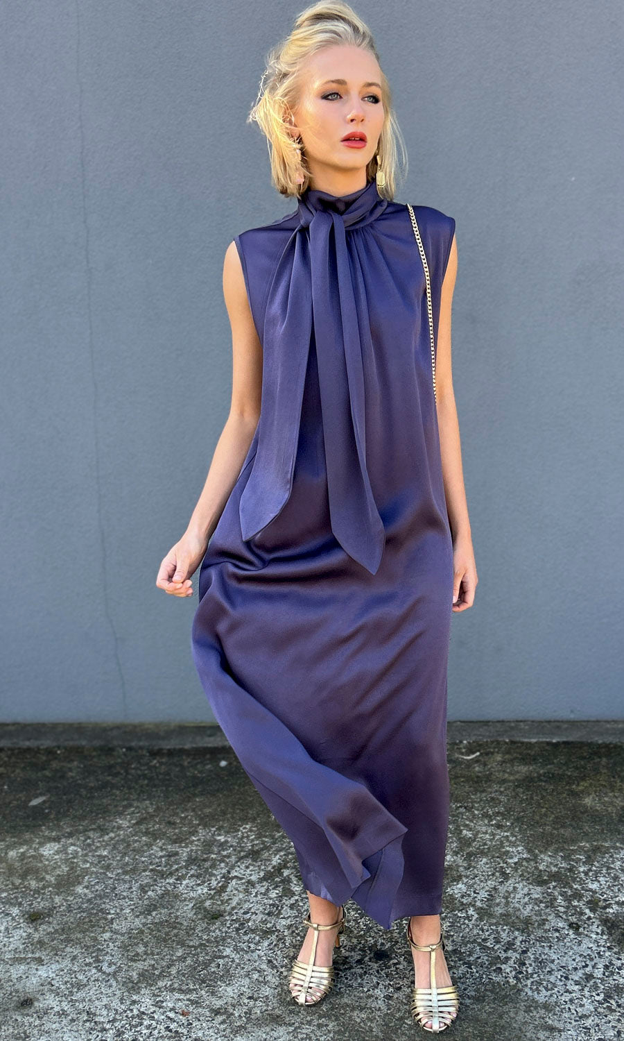 hoss Claudette Maxi Dress - Aubergine