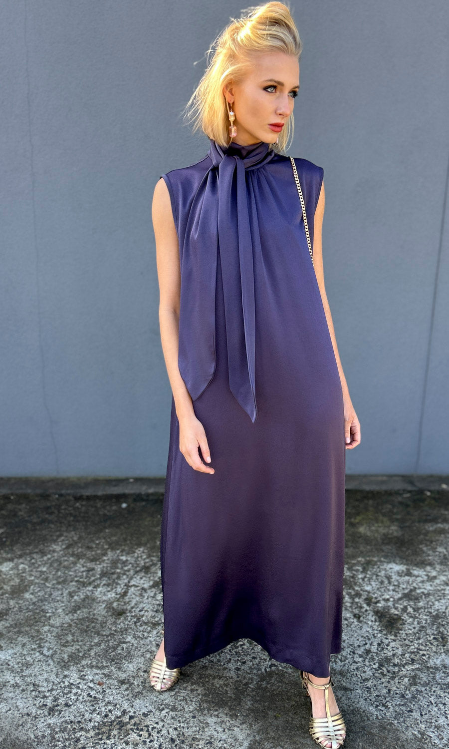 hoss Claudette Maxi Dress - Aubergine