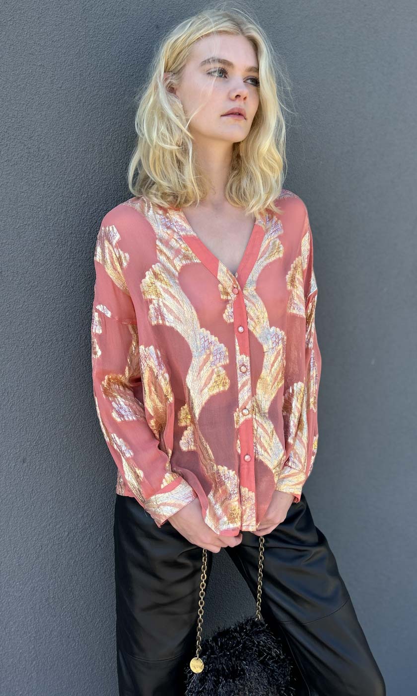 Hoss Apricot Gold Galla Shirt