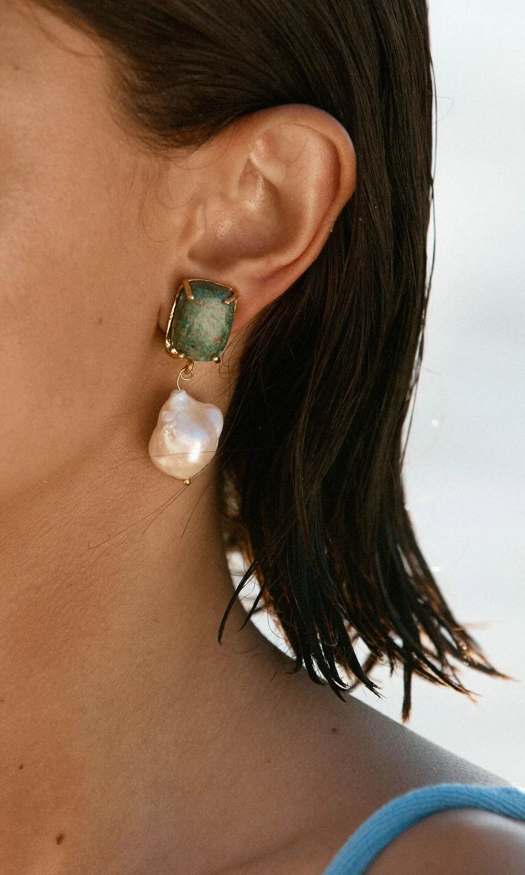 Christie Nicolaides Piccola Earrings - Turquoise